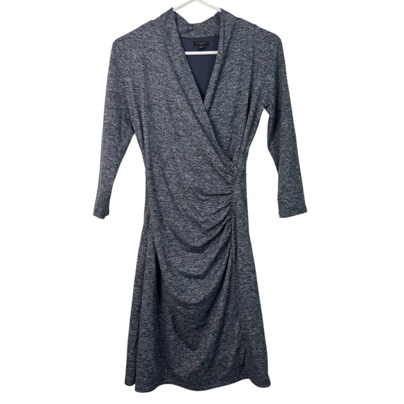 Ann Taylor Soft Wrap Blue Dress Size 2P Women’s Petite - Picture 1 of 12